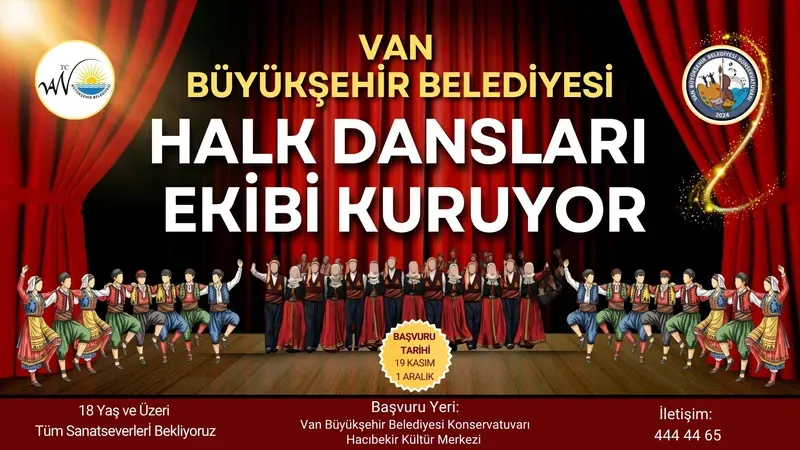 Van Büyükşehir Belediyesi Yetişkinlere Yönelik Halk Dansları Ekibi Kuruyor