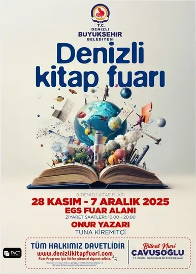 8. Denizli Kitap Fuarı 28 Kasım