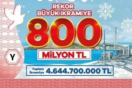 800 milyon TL ikramiyeli yılbaşı biletleri dağıtıma çıkıyor