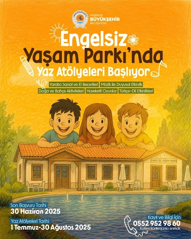 ENGELSİZ YAŞAM PARKI’NDA YAZ ATÖLYELERİ BAŞLIYOR