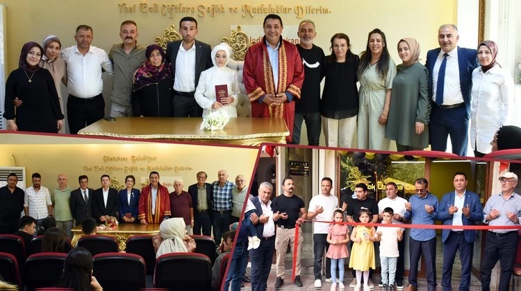 BAŞKANIMIZ, NİKAH KIYDI, İŞYERİ AÇILIŞ KURDELESİNİ KESTİ